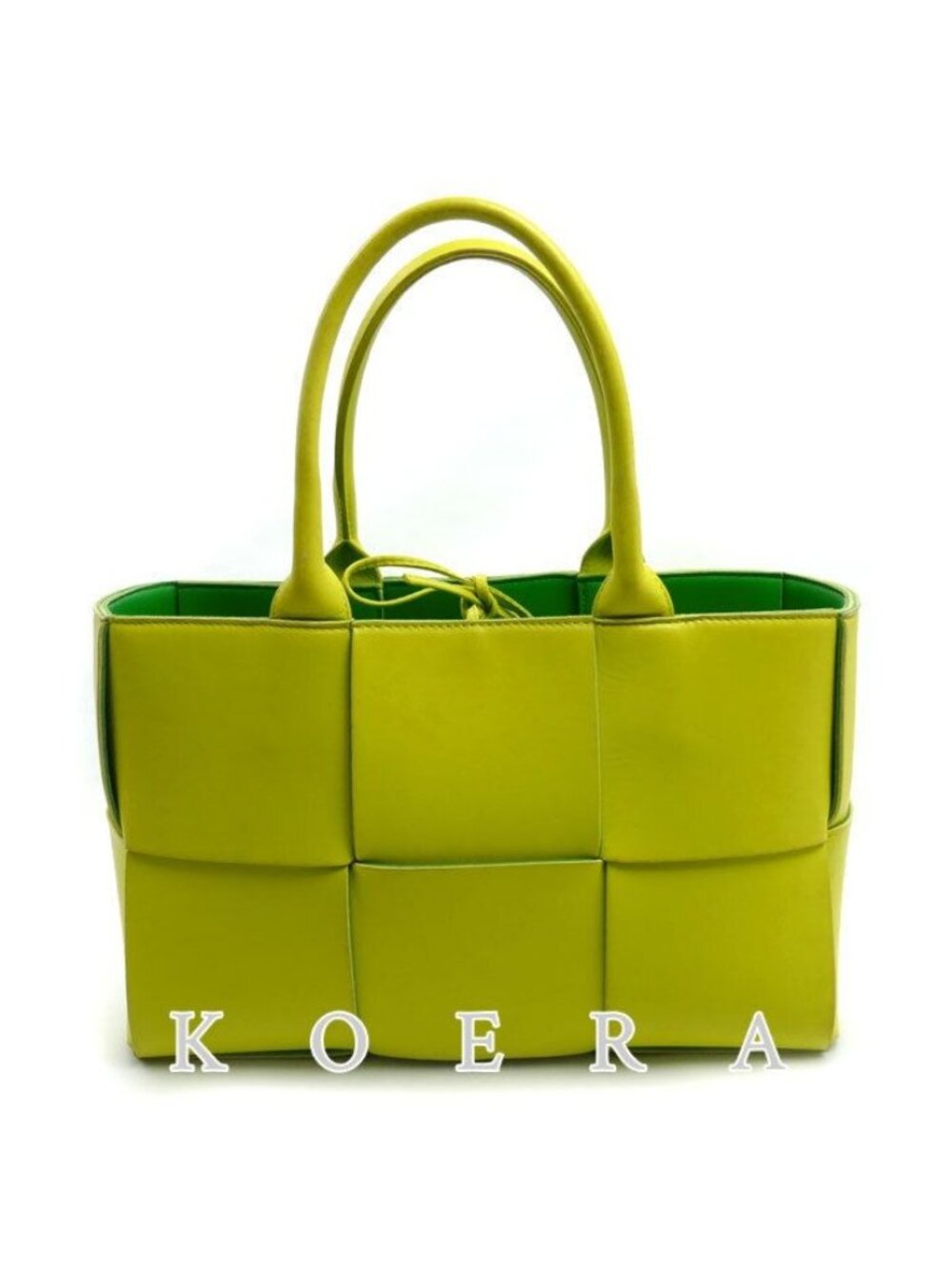 Bottega Veneta Small Arco Tote Bag Acid Kiwi Green
